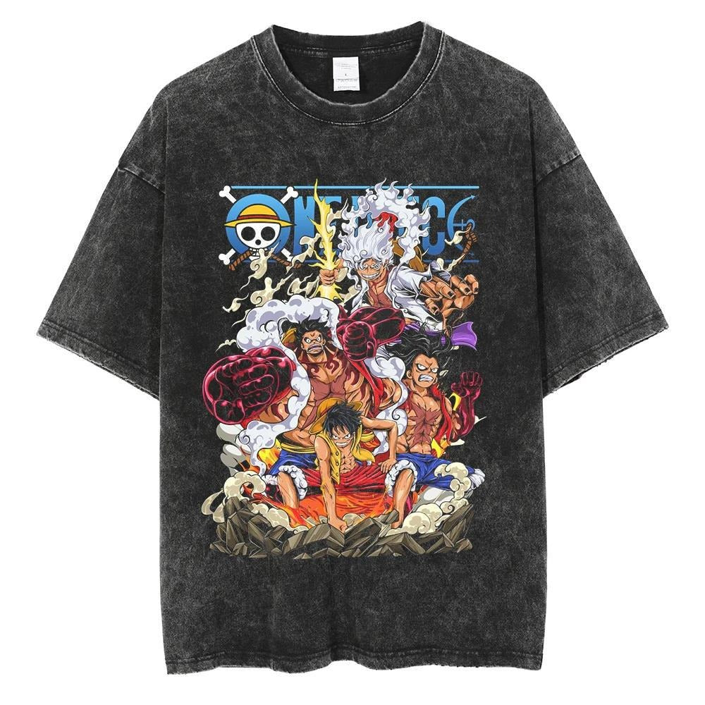 One Piece Luffy T Shirt Popular Japanese Anime Peripheral