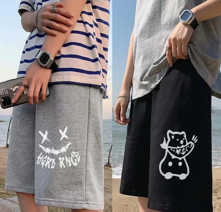 New Casual Pants Men\'s Summer Shorts Men\'s Korean Trend Loose  Hong Kong Style Straight Sports Pants