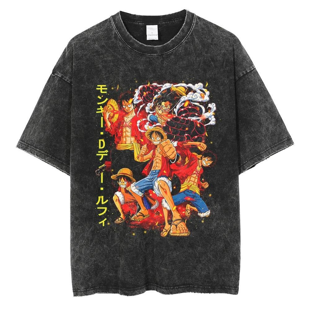 One Piece Luffy T Shirt Popular Japanese Anime Peripheral