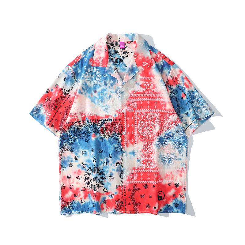 Fun Printed Short-sleeved Shirts For Men And Women