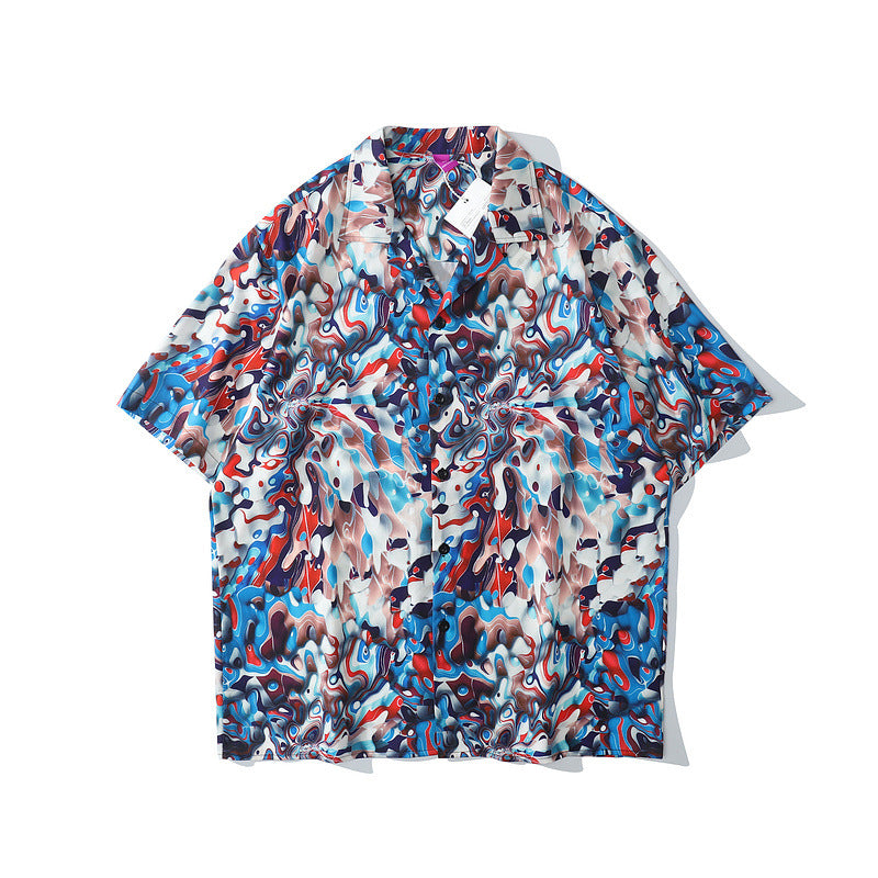 Fun Printed Short-sleeved Shirts For Men And Women