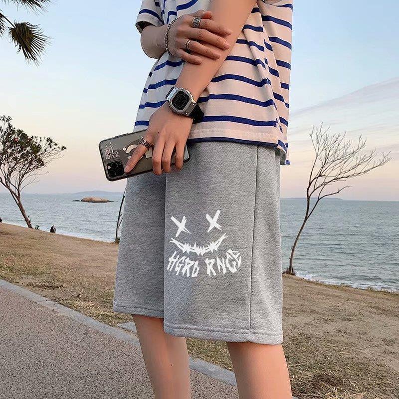 New Casual Pants Men\'s Summer Shorts Men\'s Korean Trend Loose  Hong Kong Style Straight Sports Pants