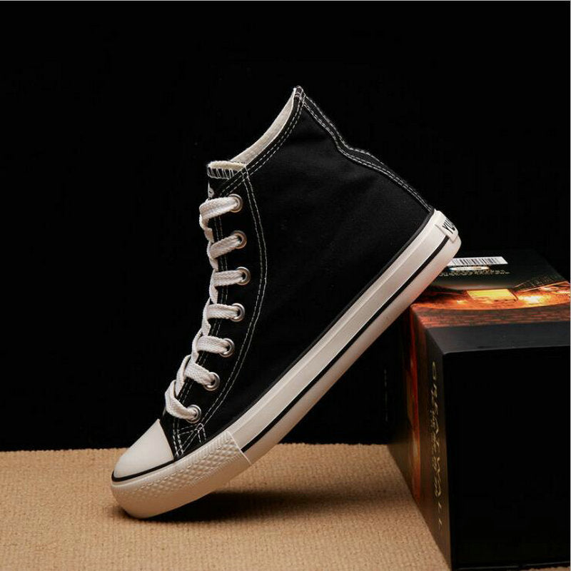 Classic high-top canvas shoes