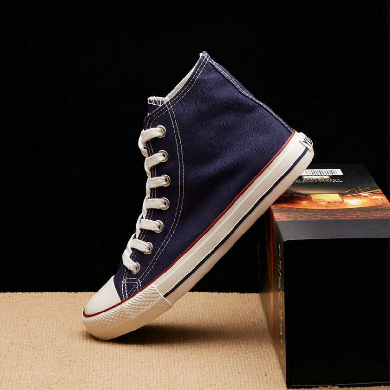 Classic high-top canvas shoes