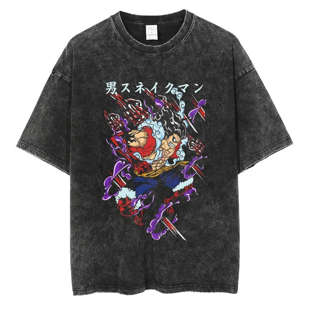 One Piece Luffy T Shirt Popular Japanese Anime Peripheral