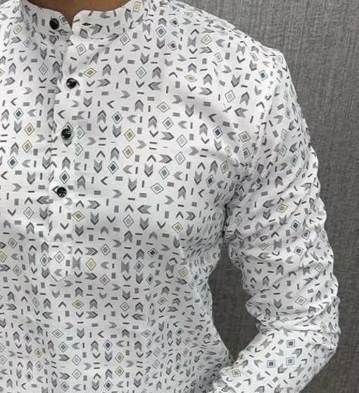 Latest Men's Cotton Printed Shirt