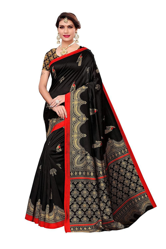 Delicate Printed  Art Silk Sarees