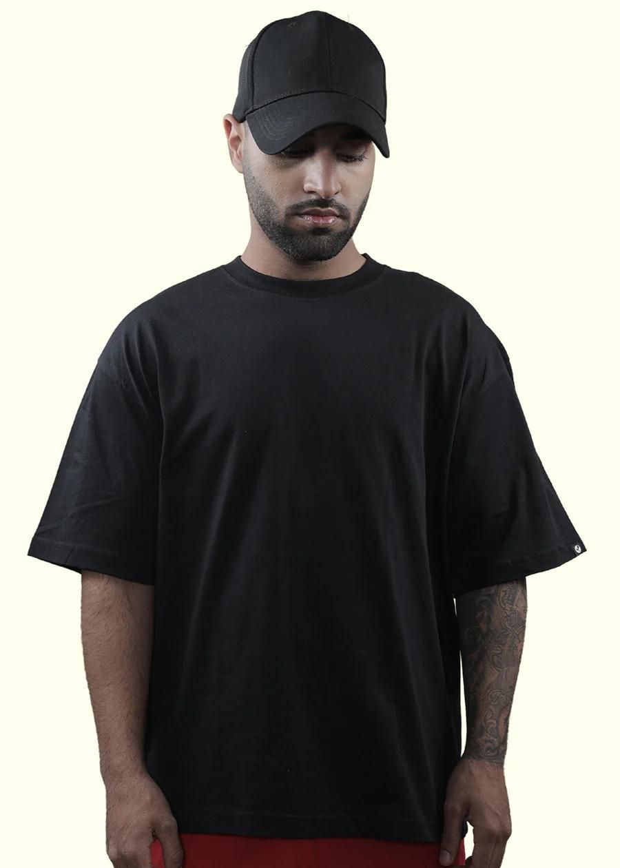 Teeshut Black Mens Printed T-shirt