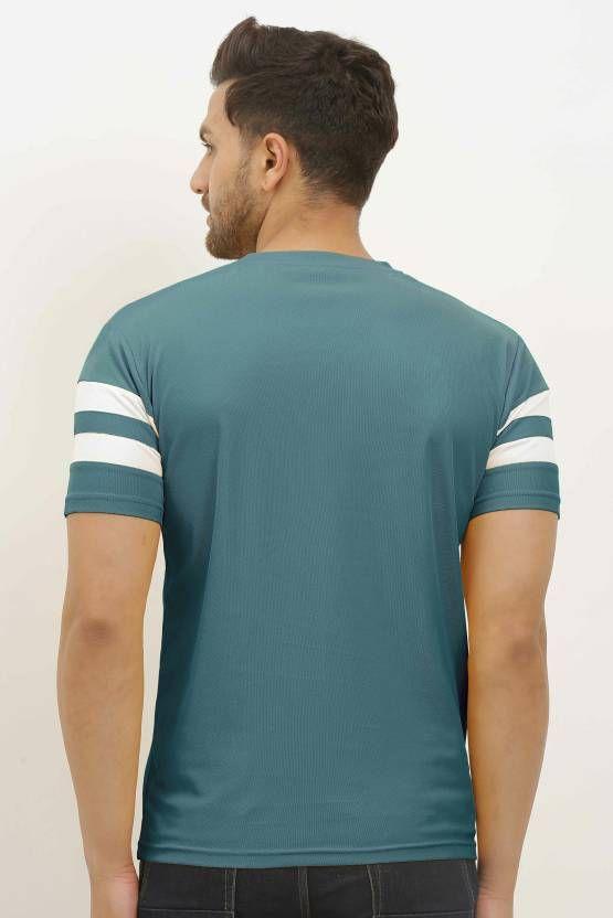 Denzolee Men's Colorblock Half Sleeve Tees