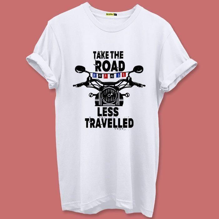 Polyester Slogan Half Sleeves T-Shirt