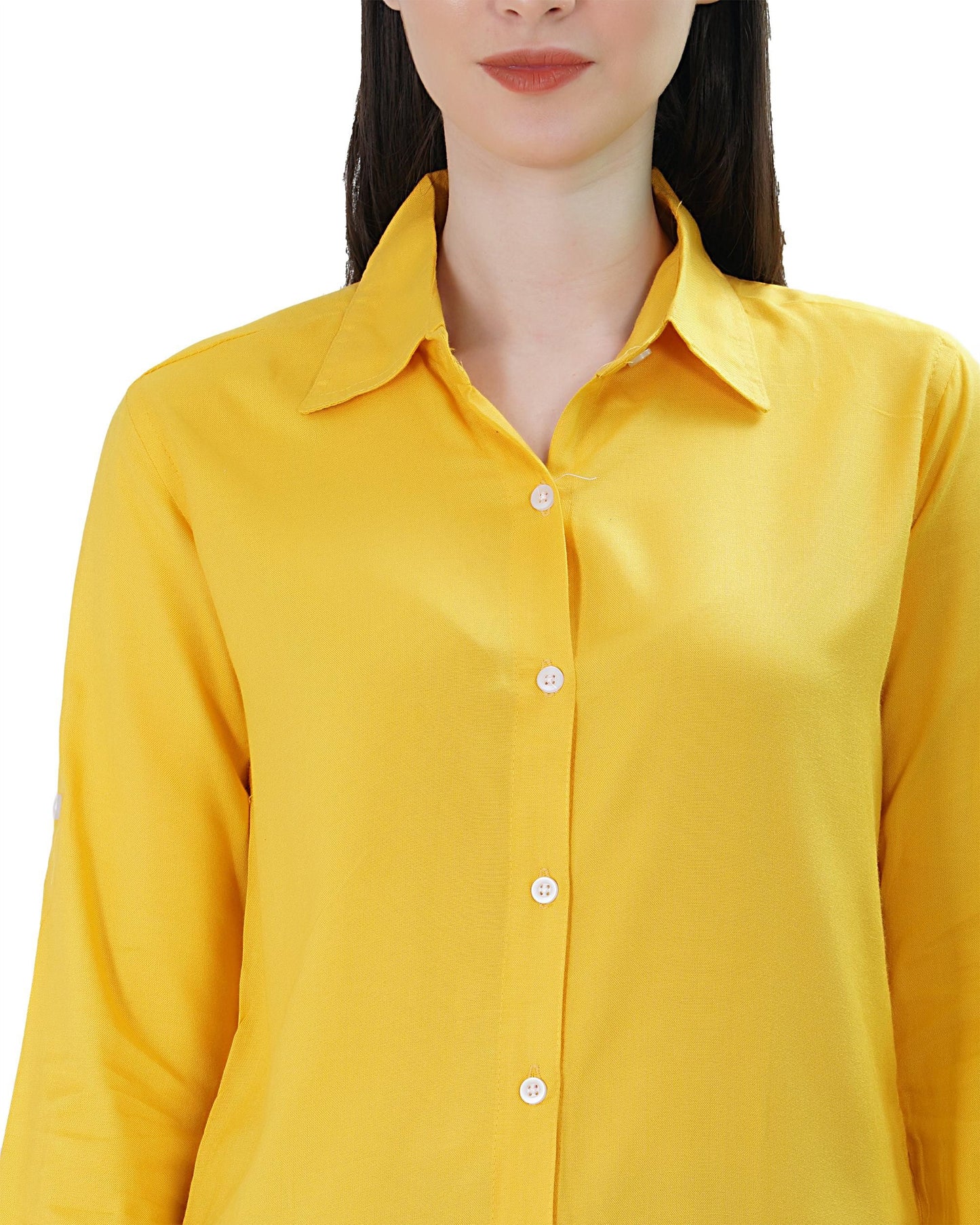 Lily Buds Womens Long Tunic Top (Yellow)