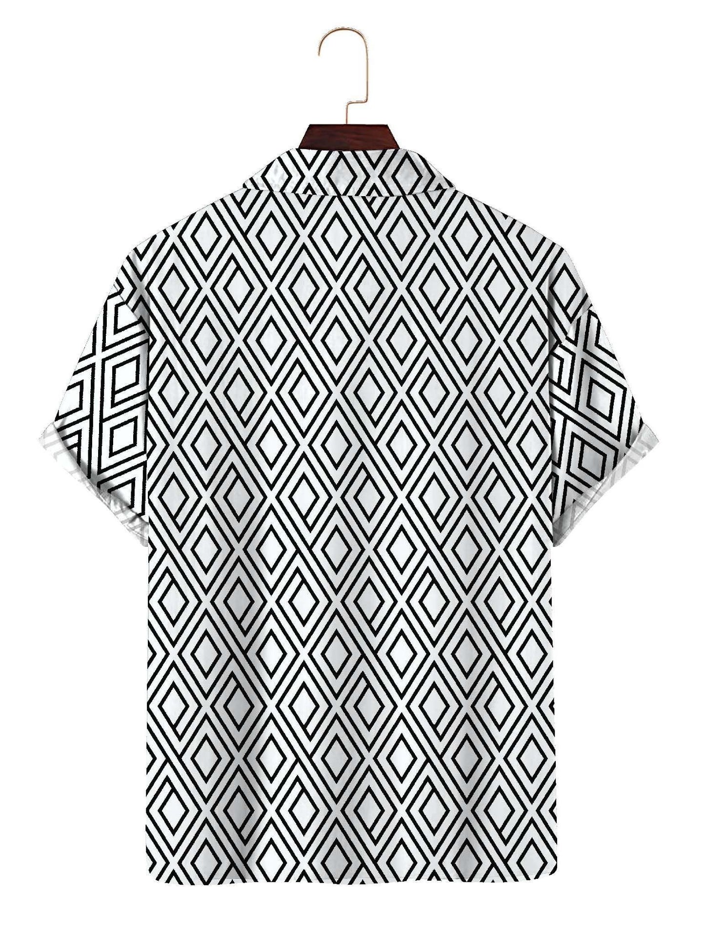 Men's Cotton Blend Printed Half Sleeves Shirt