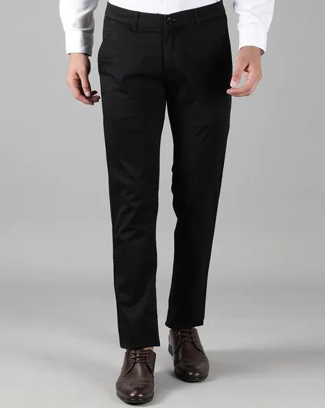 Linen Solid Slim Fit Mens Formal Trouser