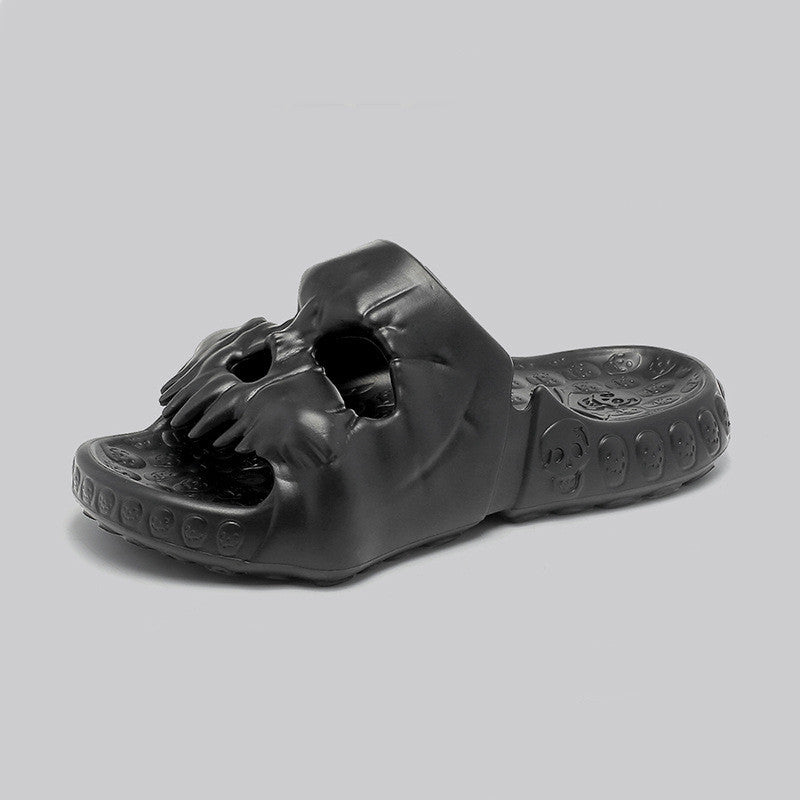 Mens Fashion Indoor And Outdoor Wear Skull Sandals