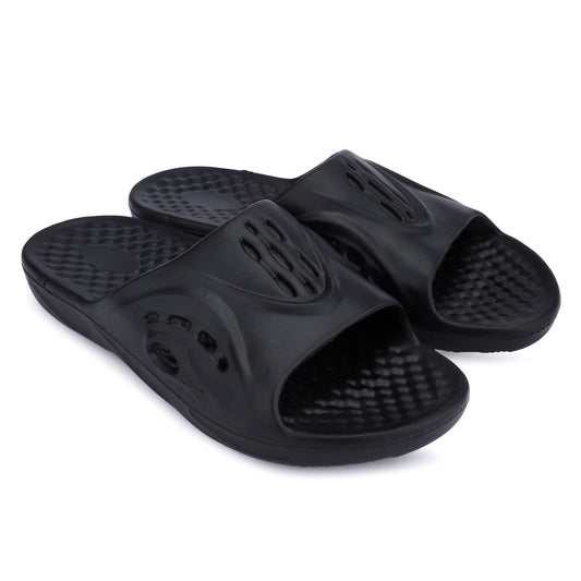 Monex Stylist Black Slider For Men