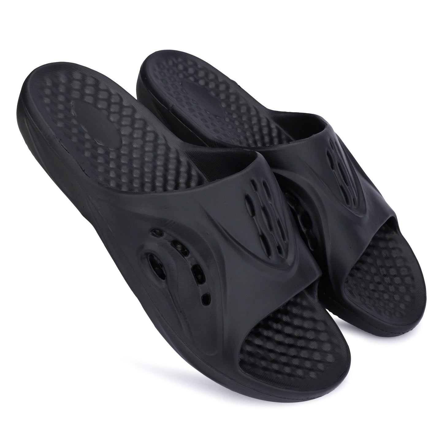 Monex Stylist Black Slider For Men