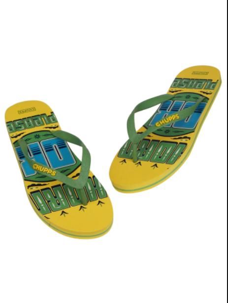 Chupps Unisex Horn Ok Please Green Flip Flops