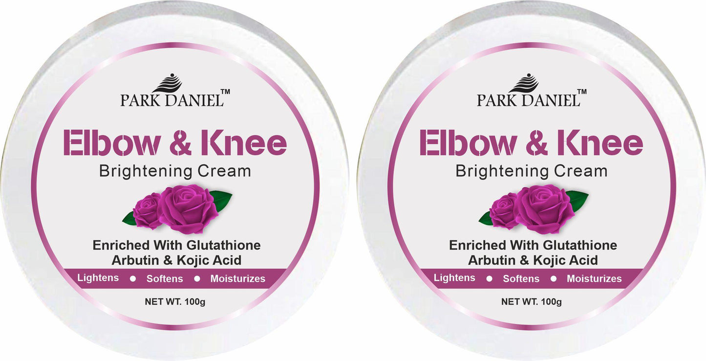 Park Daniel Elbow and Knee Whitening Cream - Dark Spot Removal Nourished Skin Pack of 2 (100 grams)