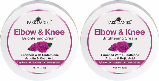 Park Daniel Elbow and Knee Whitening Cream - Dark Spot Removal Nourished Skin Pack of 2 (100 grams)