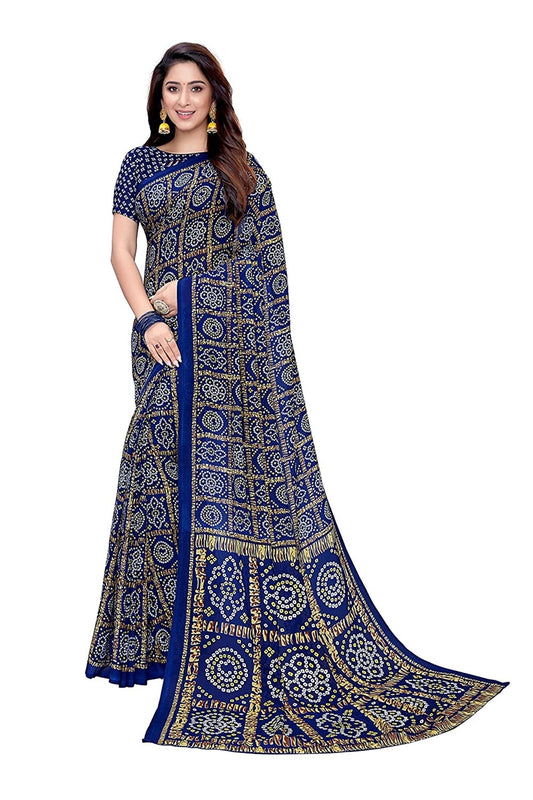 Elegant Printed Georgette Saree