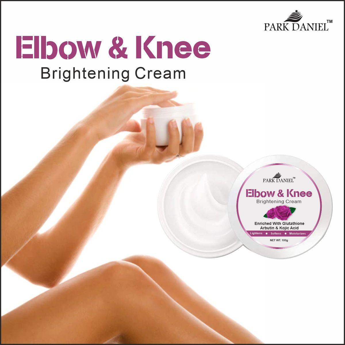 Park Daniel Elbow and Knee Whitening Cream - Dark Spot Removal Nourished Skin Pack of 2 (100 grams)