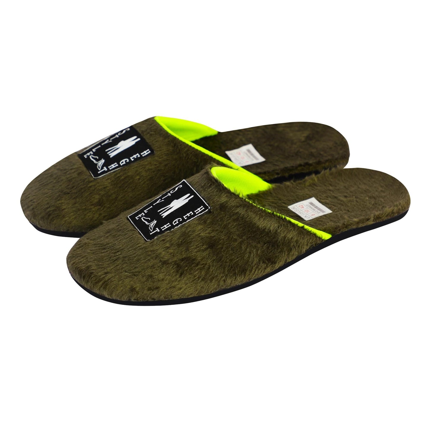 STYLE HEIGHT Men's Synthetic Green Sliders