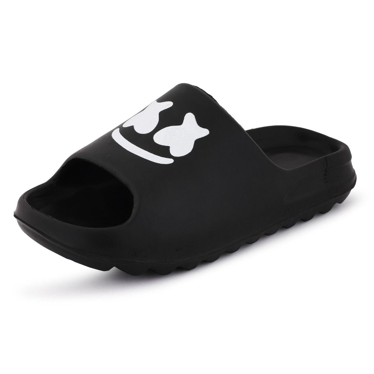 Richale Stylist Black Slider For Men