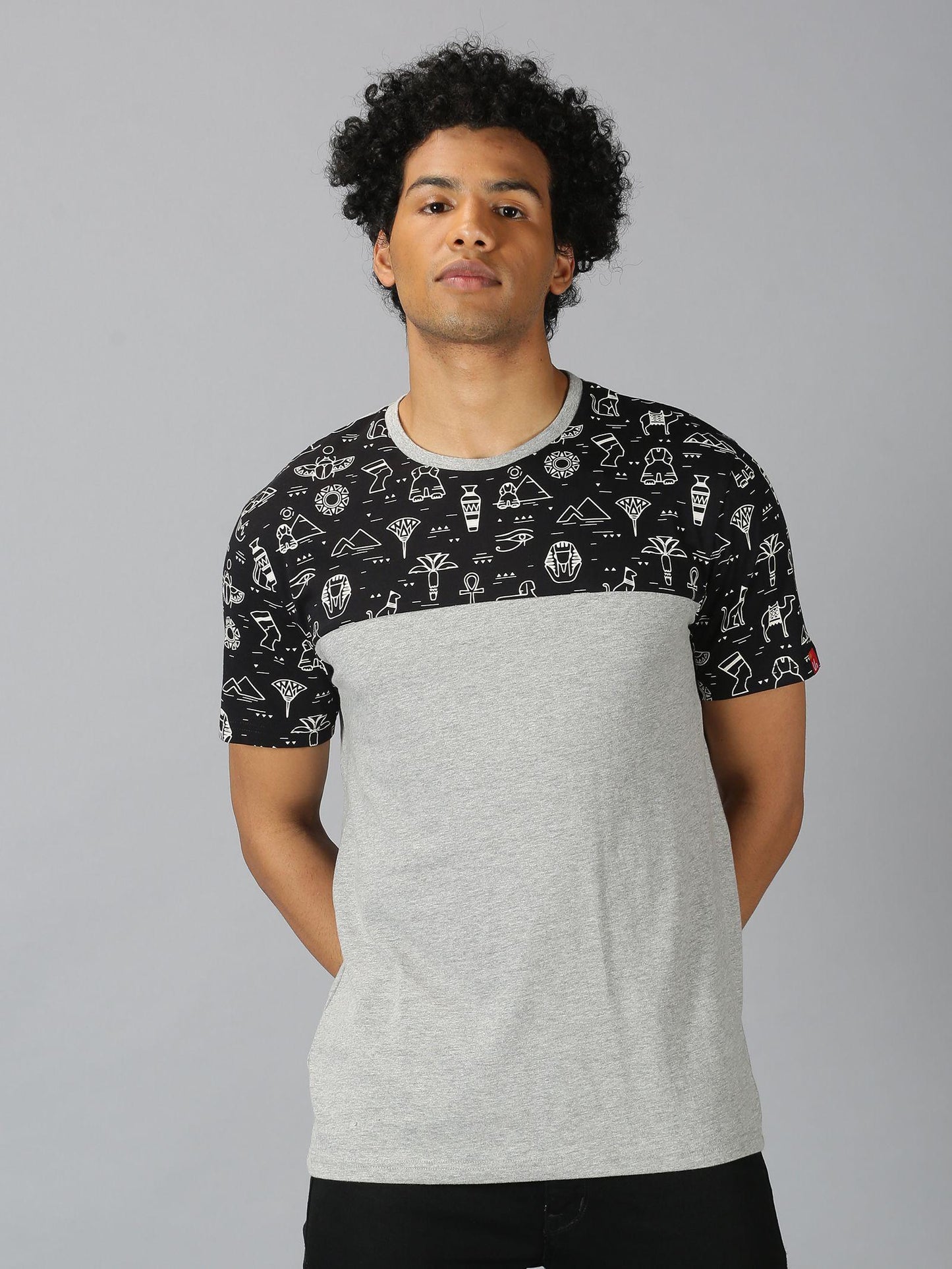 UrGear Cotton Printed   Half Sleeves Mens Round Neck T-Shirt