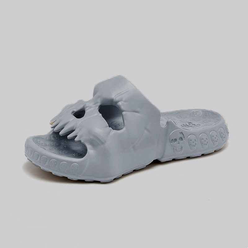 Mens Fashion Indoor And Outdoor Wear Skull Sandals