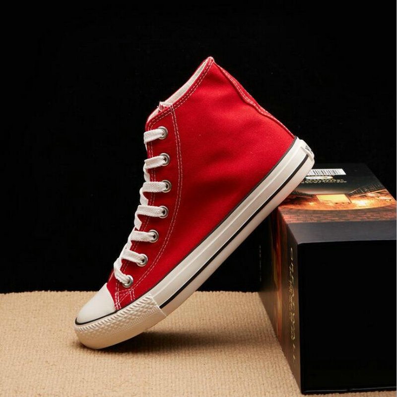 Classic high-top canvas shoes