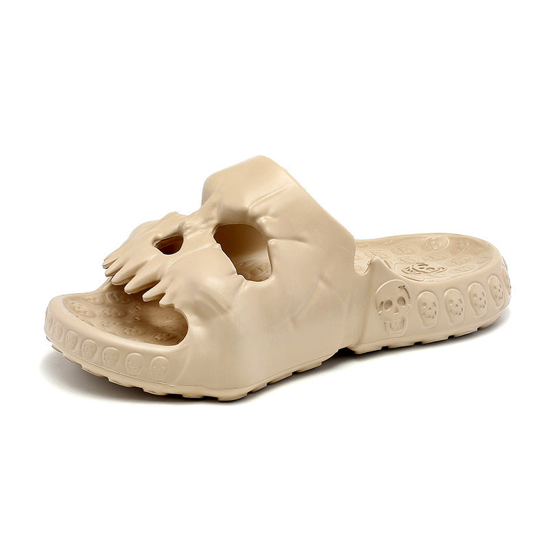 Mens Fashion Indoor And Outdoor Wear Skull Sandals