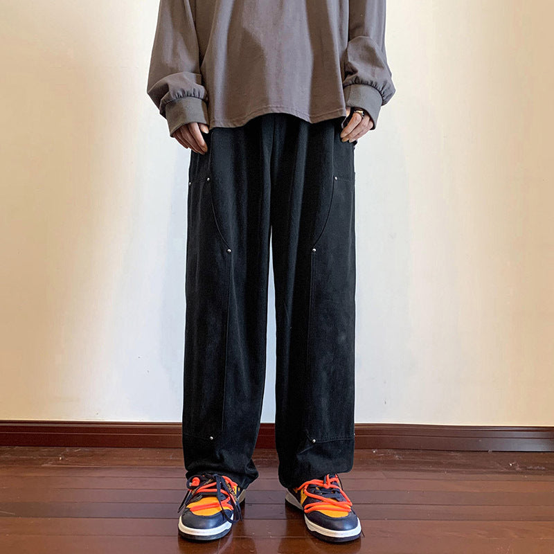 Summer Versatile Loose Wide-leg Straight Pants Men