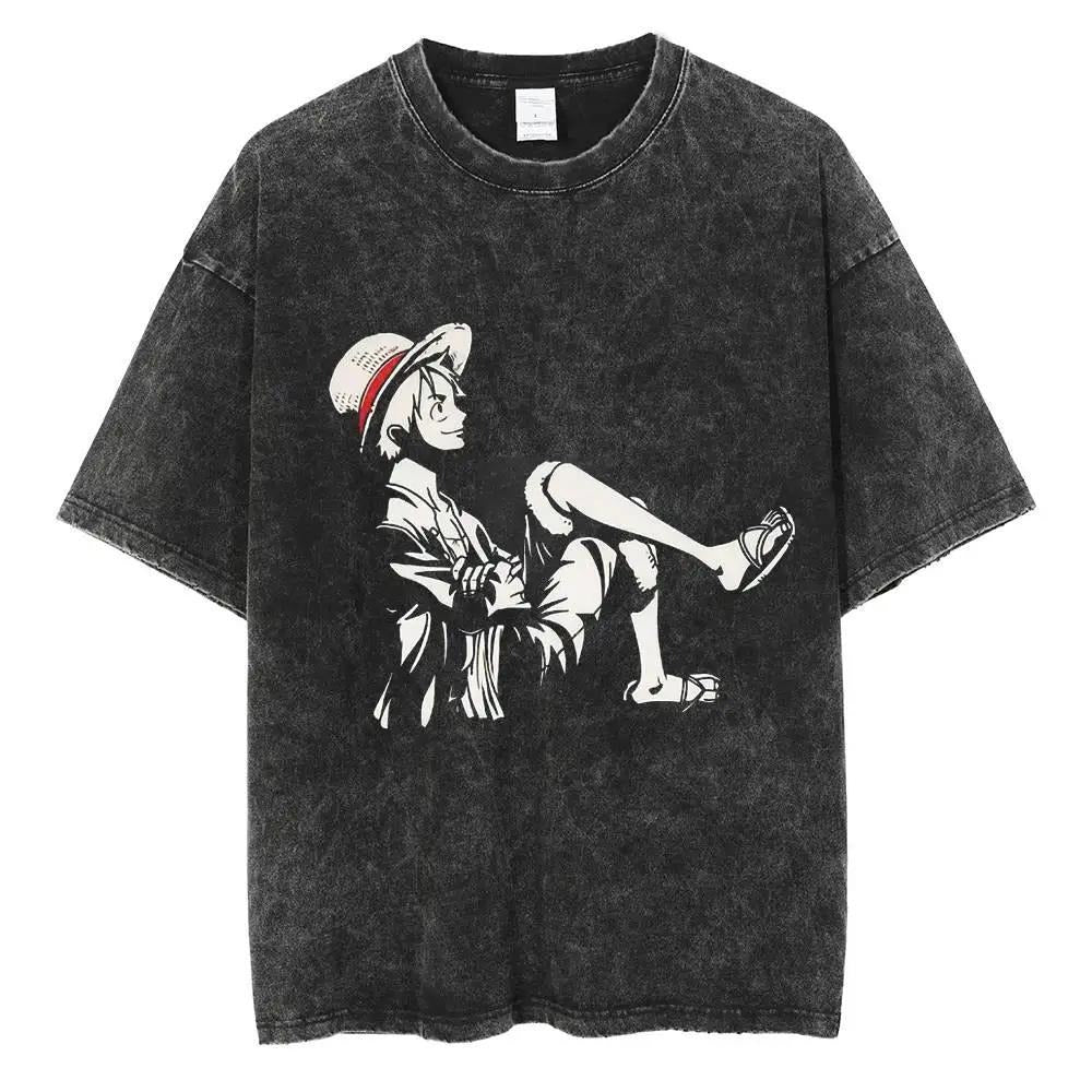 One Piece Luffy T Shirt Popular Japanese Anime Peripheral