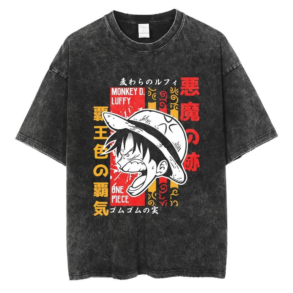 One Piece Luffy T Shirt Popular Japanese Anime Peripheral