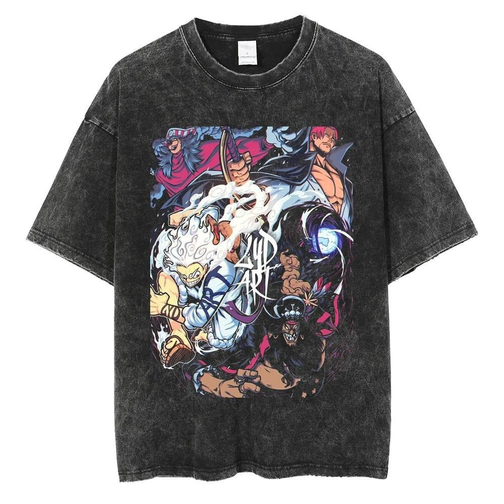 One Piece Luffy T Shirt Popular Japanese Anime Peripheral