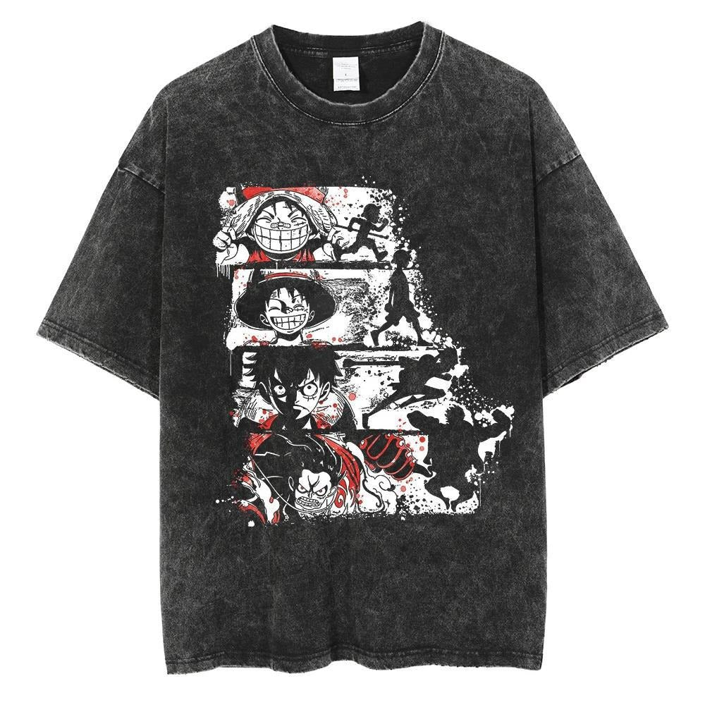 One Piece Luffy T Shirt Popular Japanese Anime Peripheral