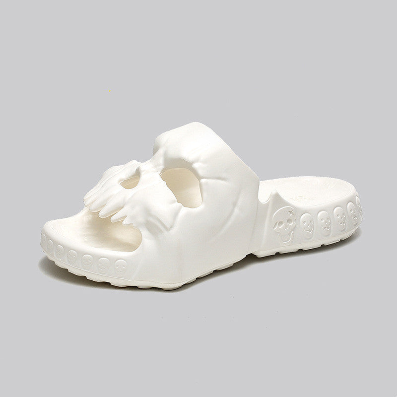 Mens Fashion Indoor And Outdoor Wear Skull Sandals