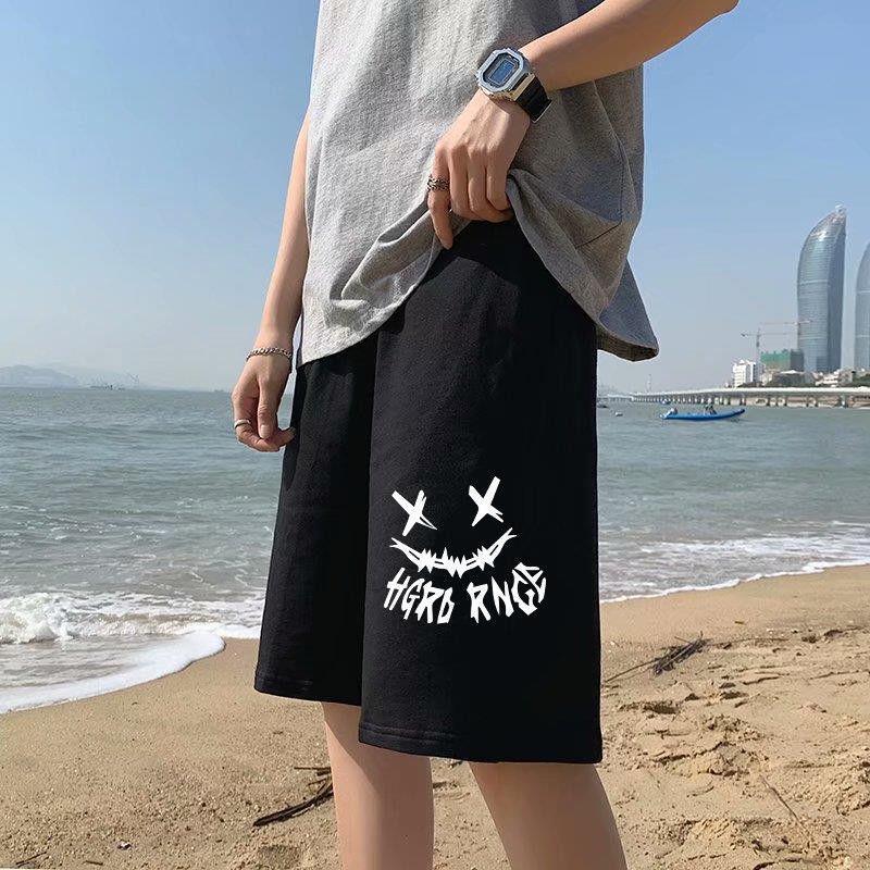 New Casual Pants Men\'s Summer Shorts Men\'s Korean Trend Loose  Hong Kong Style Straight Sports Pants