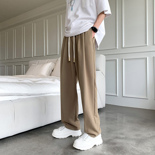 Drooping Straight Suit Pants For Men