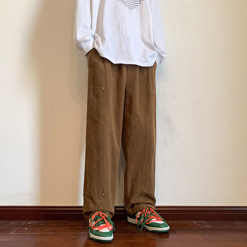 Summer Versatile Loose Wide-leg Straight Pants Men