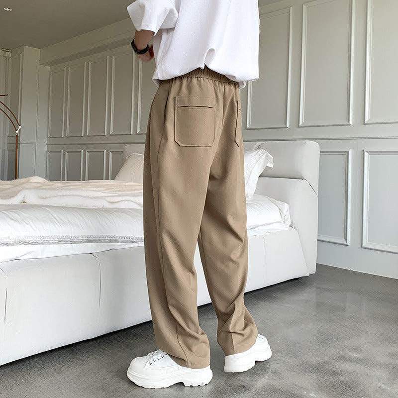 Drooping Straight Suit Pants For Men