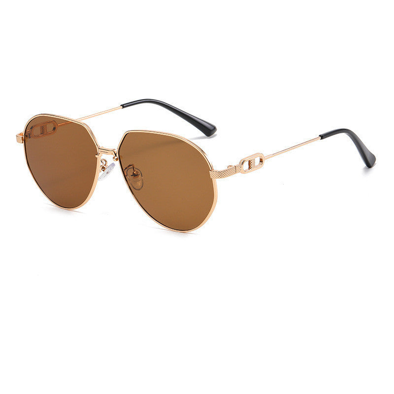 Mens Fashion Trend Oval Frame Sunglasses